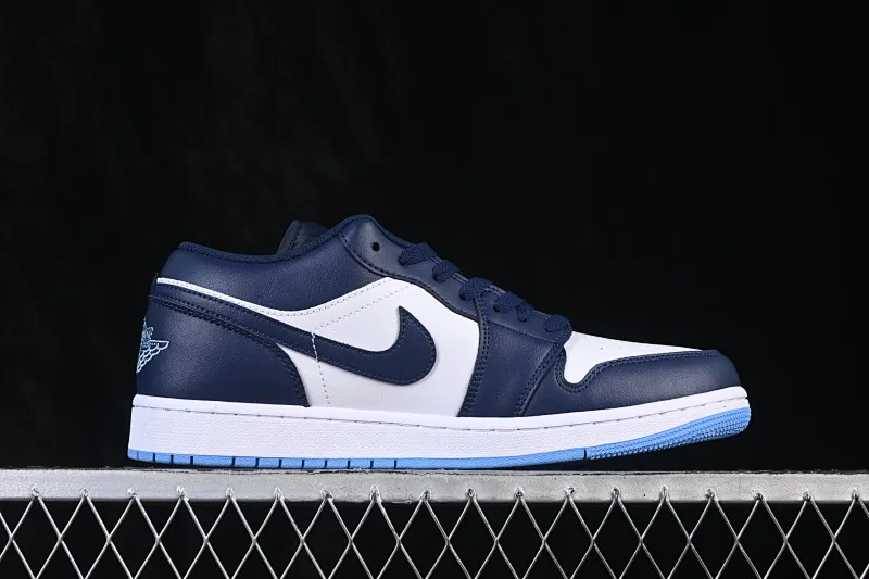 All categories Air Jordan Jordan series basketball shoes Air Jordan 1 Low Air Jordan 1 Low AJ1 Joe 1 white and blue low-top retro cultural basketball shoes 553558-404